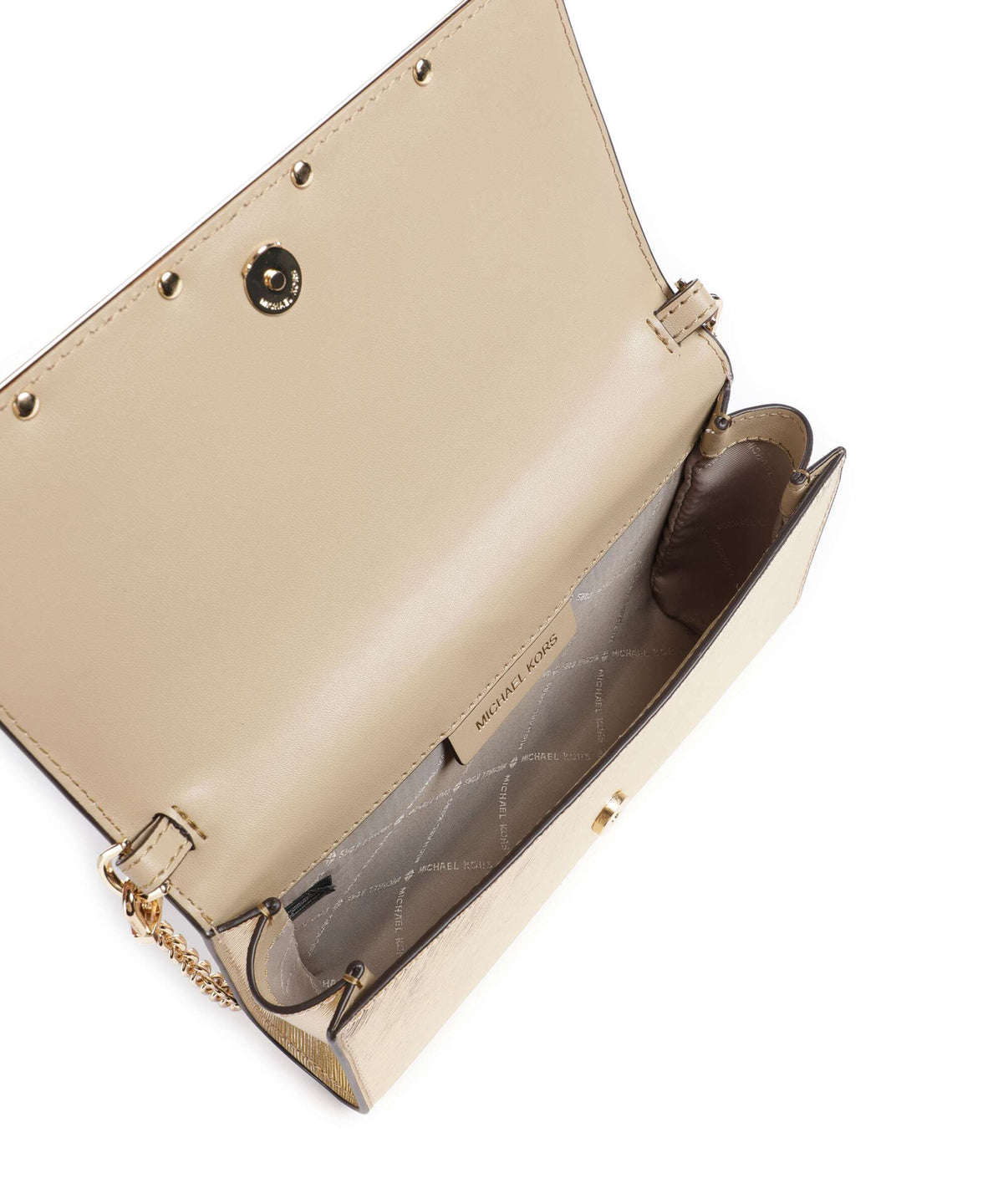 Michael Kors Mona Large Crossbody bag pale gold