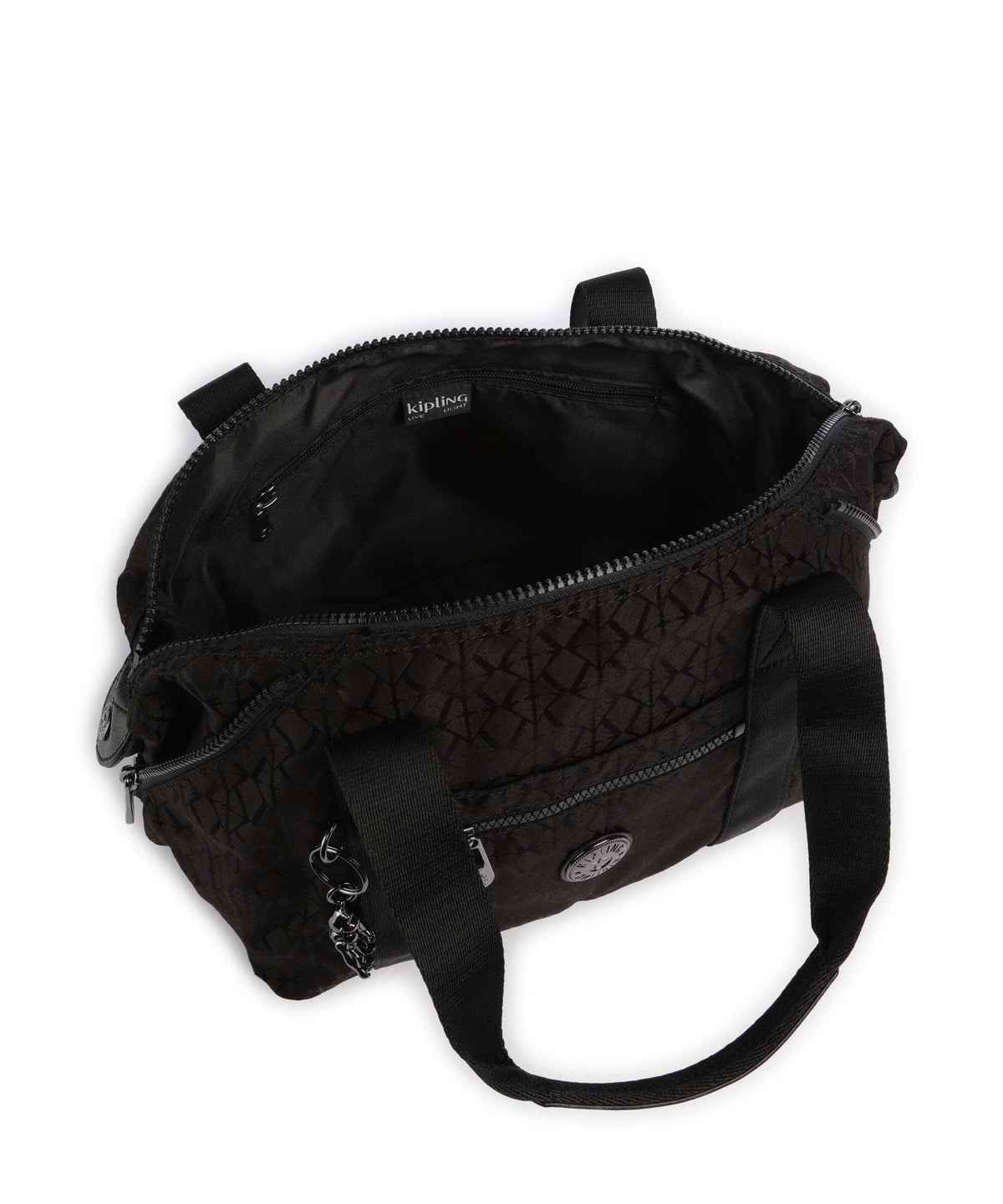 Kipling Elevated Art Mini Handbag black sign