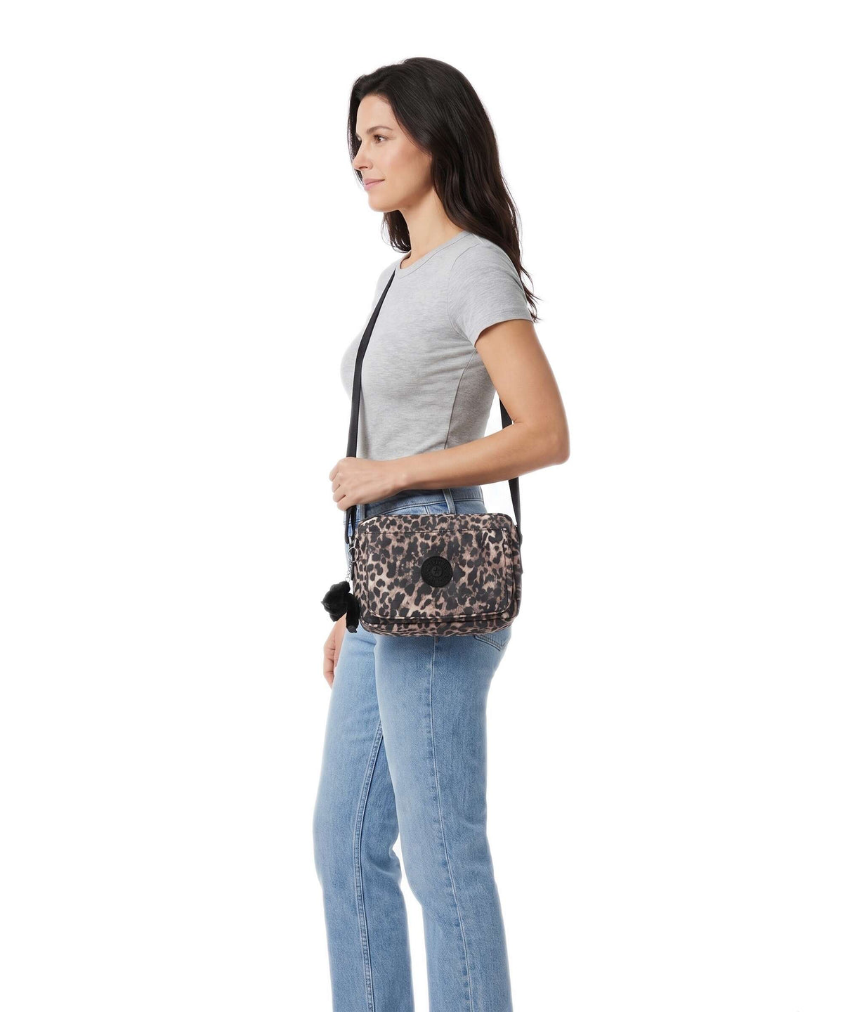 Kipling Basic Abanu M Crossbody bag wild leopard