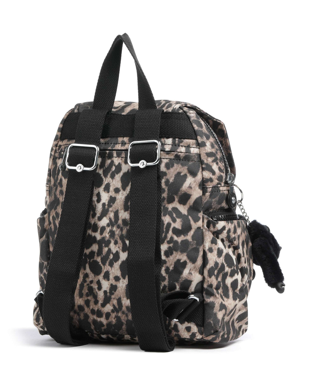 Kipling Basic City Zip Mini Backpack wild leopard