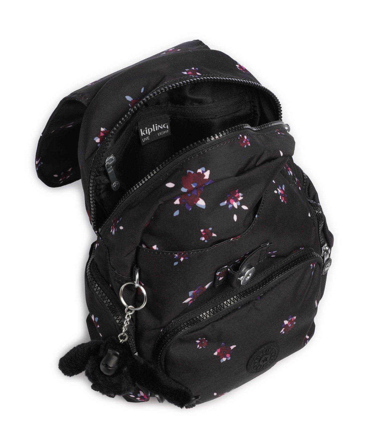 Kipling Basic City Zip Mini Backpack night flower