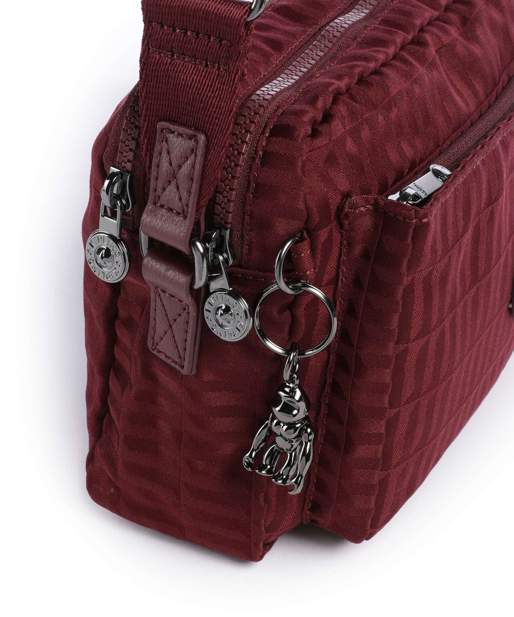 Kipling Elevated Abanu M Crossbody bag maroon tile