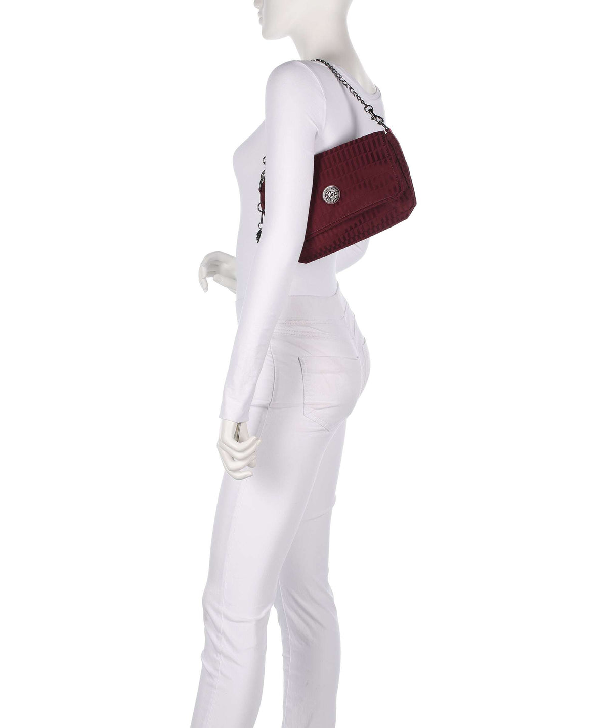 Kipling Elevated Aras Up Shoulder bag maroon tile