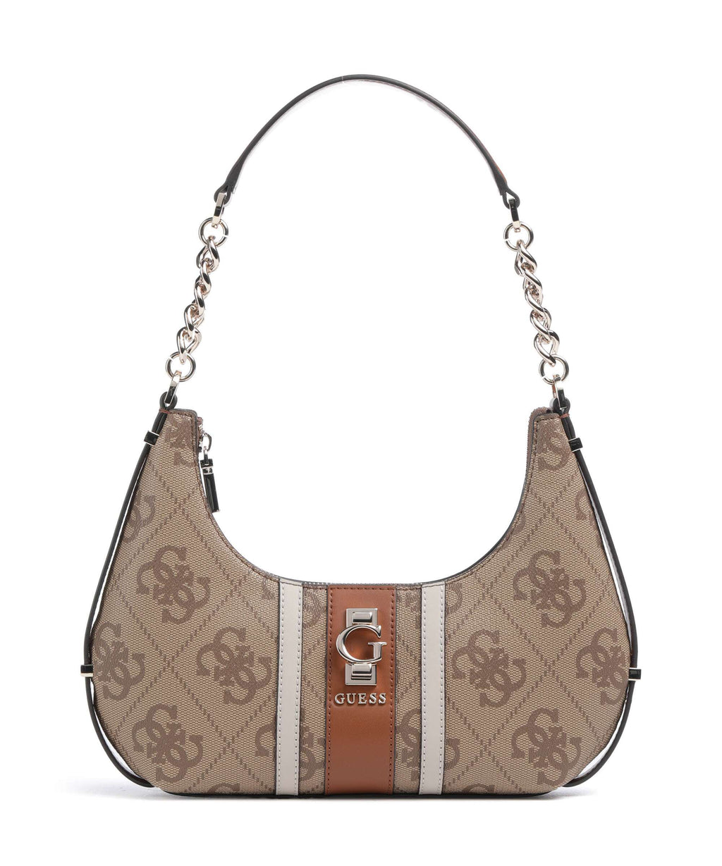 Guess Erenia Shoulder bag latte logo