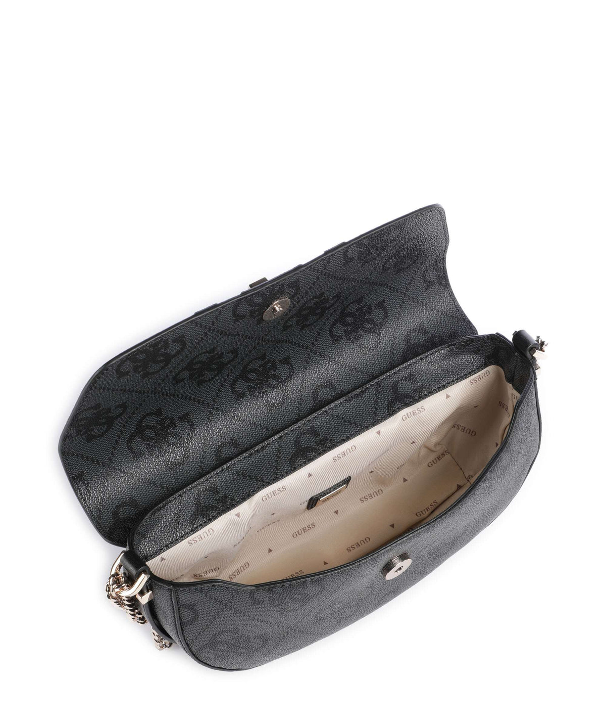 Guess Erenia Shoulder bag coal logo