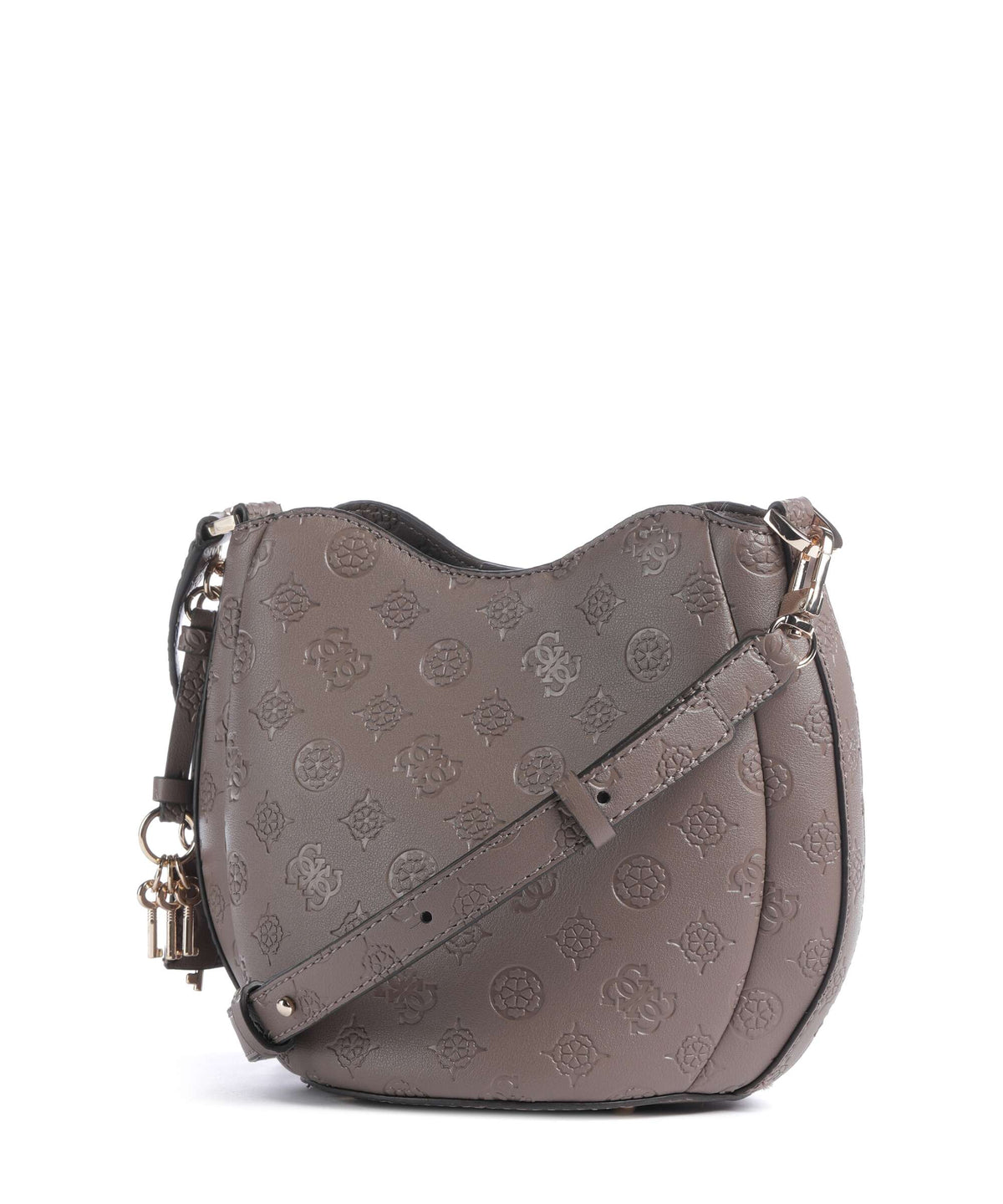 Guess Carmella Bucket bag taupe logo