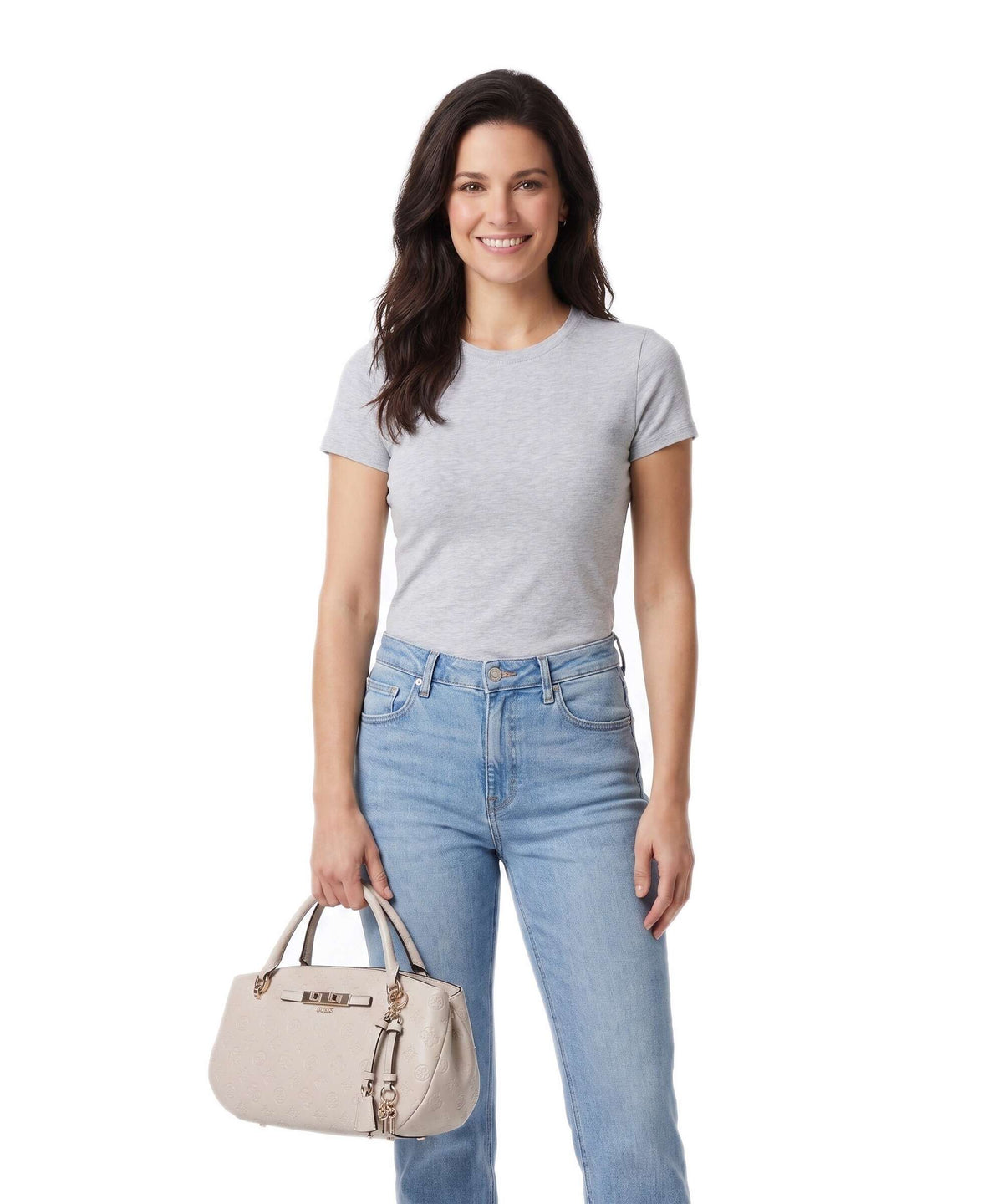 Guess Carmella Handbag bone logo