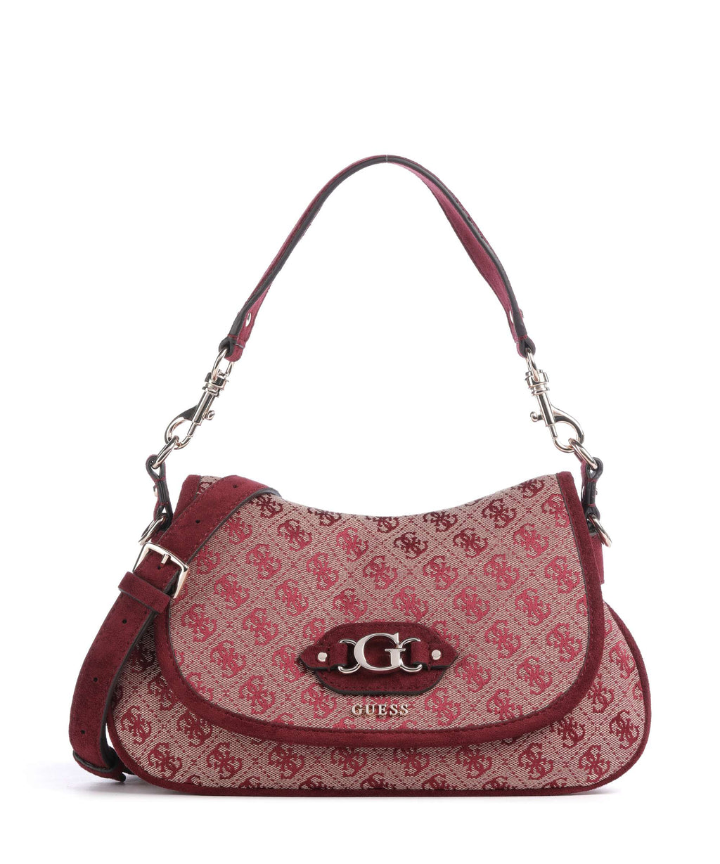 Guess Samantha Shoulder bag merlot logo
