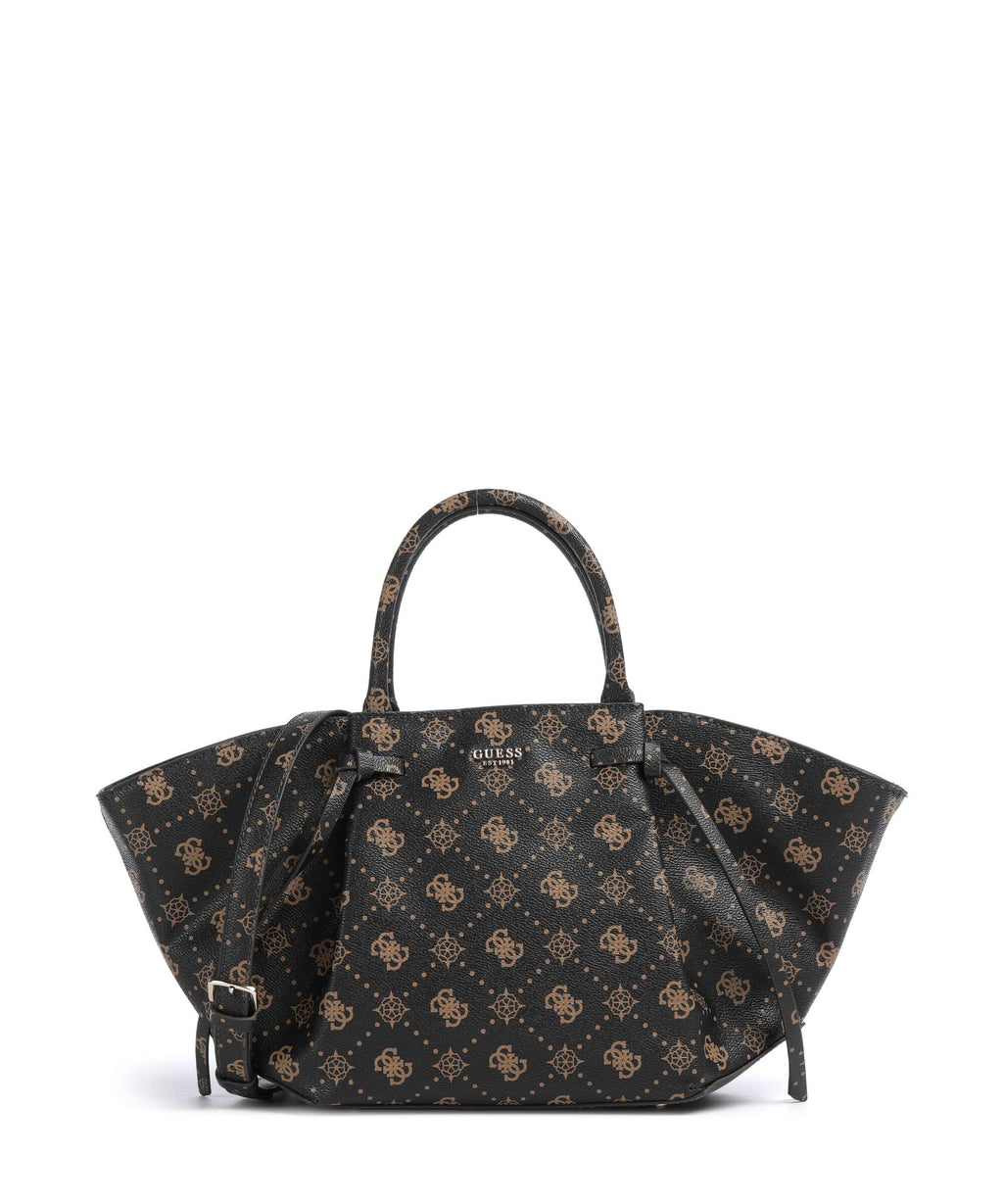 Guess Allegra Girlfriend Logo Handbag espresso logo