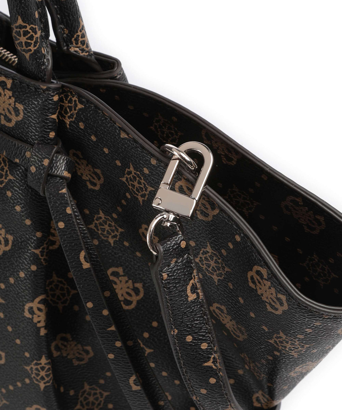 Guess Allegra Girlfriend Logo Handbag espresso logo