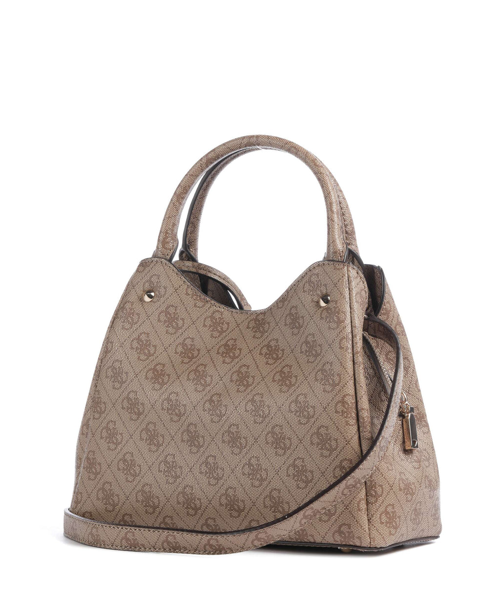 Guess Lorella Girlfriend Logo Small Handbag latte logo