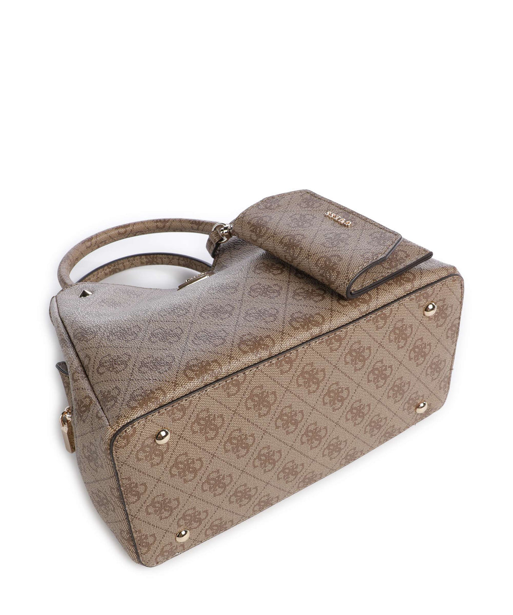 Guess Lorella Girlfriend Logo Small Handbag latte logo