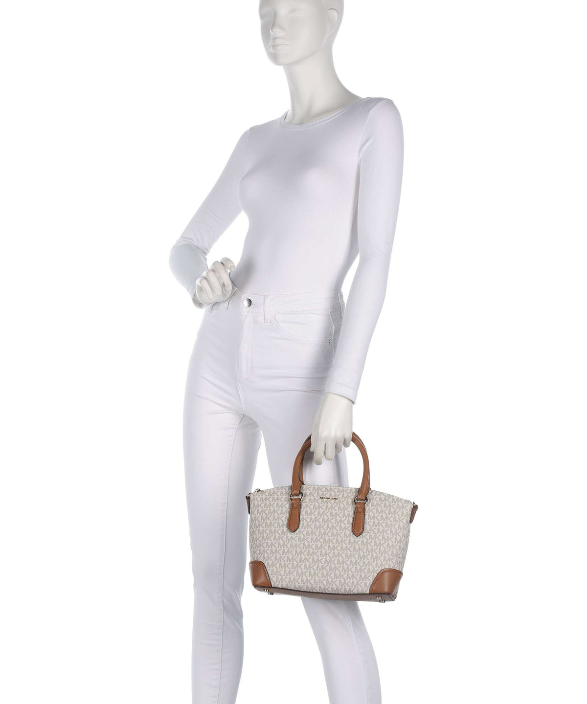 Michael Kors Murphy Medium Handbag vanilla/acorn