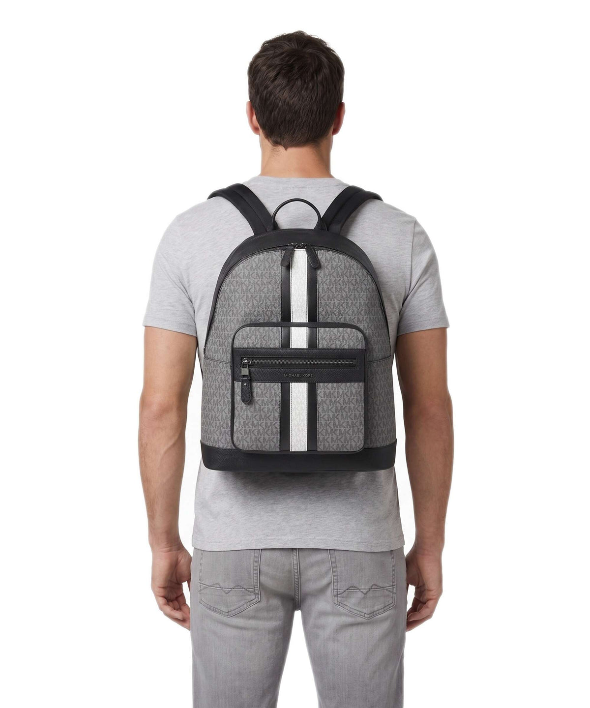 Michael Kors Hudson Backpack str gray/black