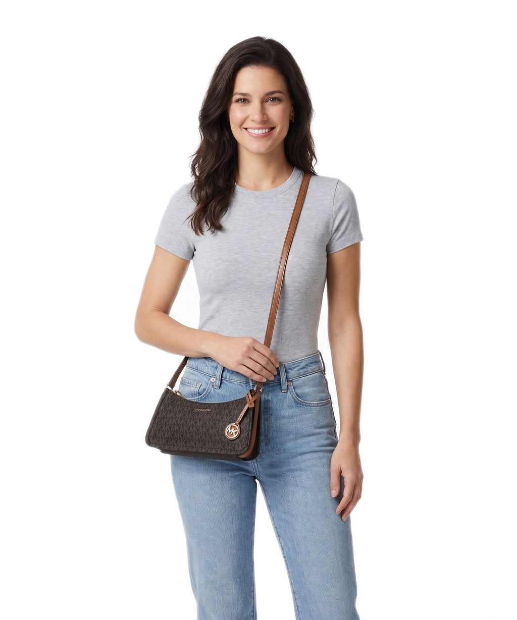 Michael Kors Zadie Small Crossbody bag brown/acorn