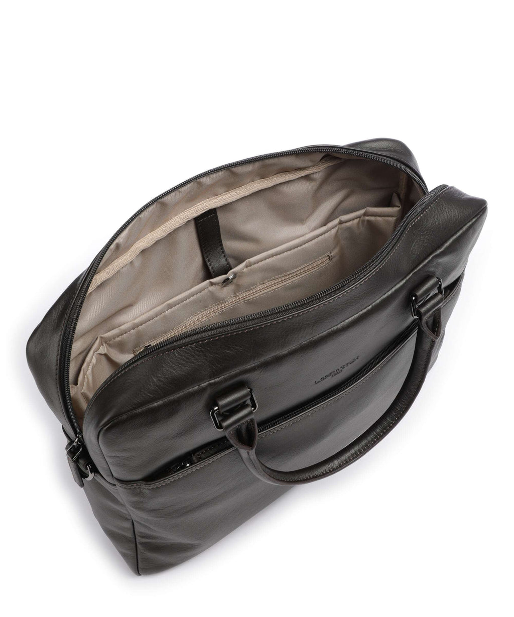 Lancaster Soft Vintage Briefcase marron