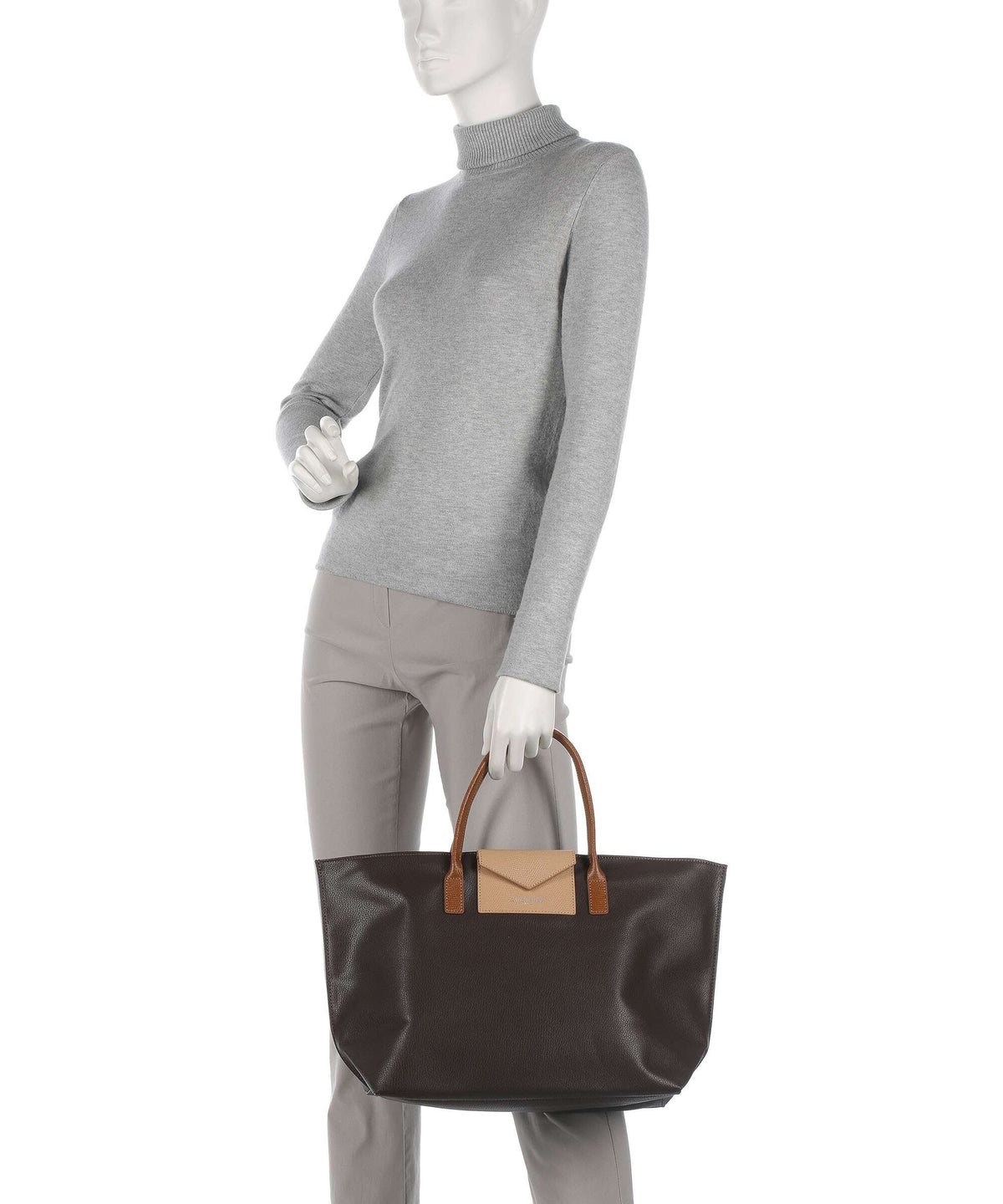 Lancaster Maya Handbag marron/naturel/camel