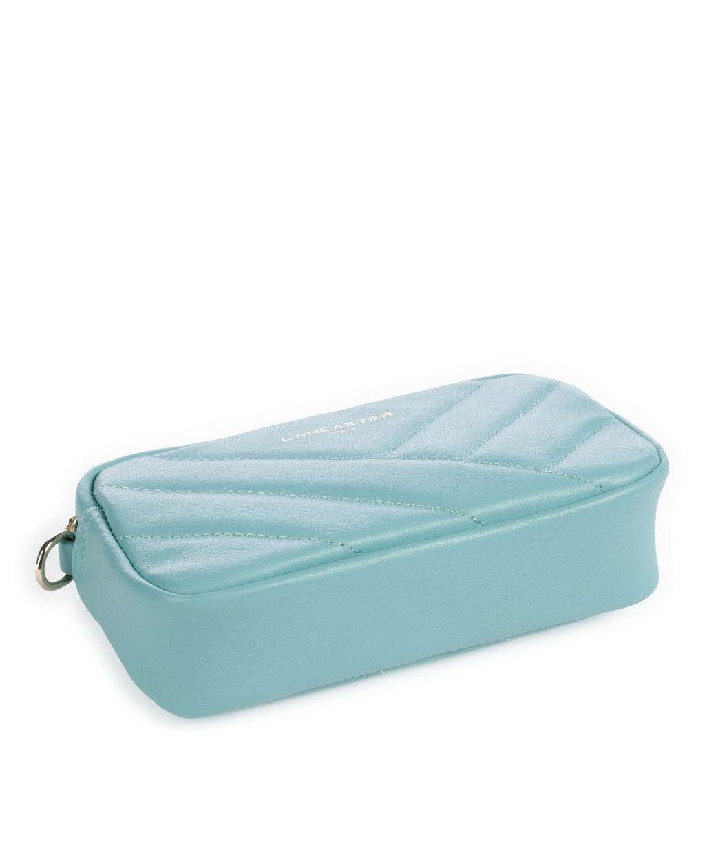 Lancaster Soft Matelassé Crossbody bag lagon