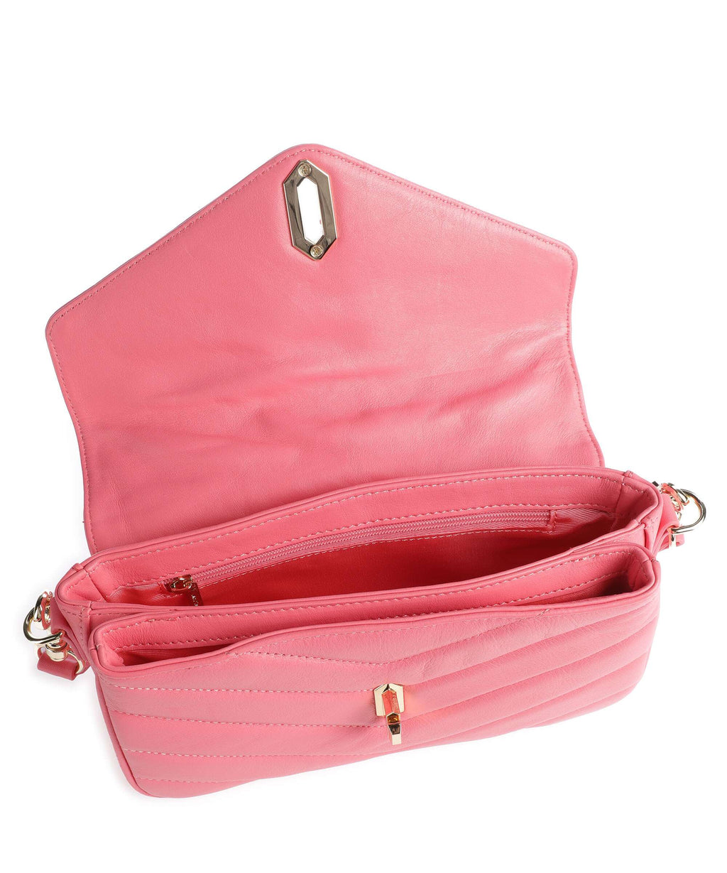 Lancaster Soft Matelassé Crossbody bag rose fonce
