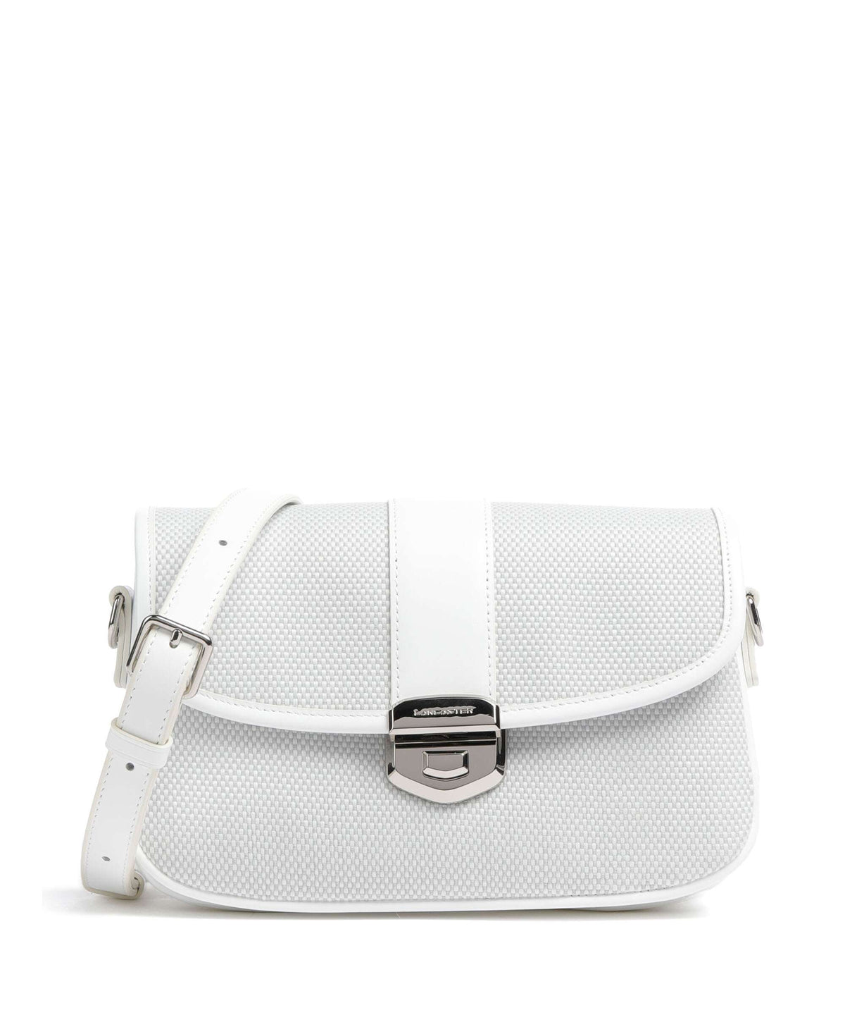 Lancaster Canvas Fia Crossbody bag blanc