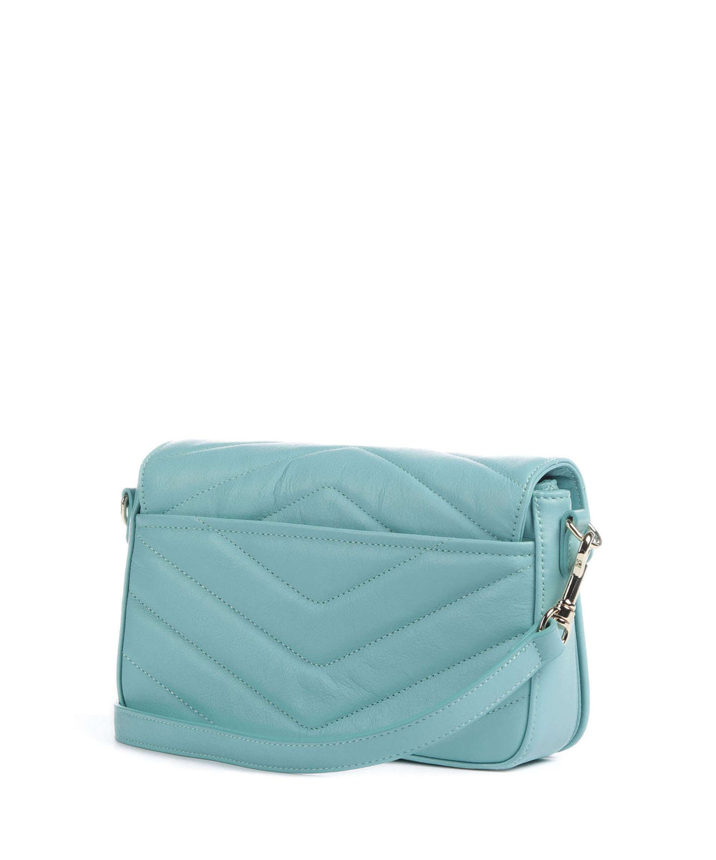 Lancaster Soft Matelassé Crossbody bag lagon