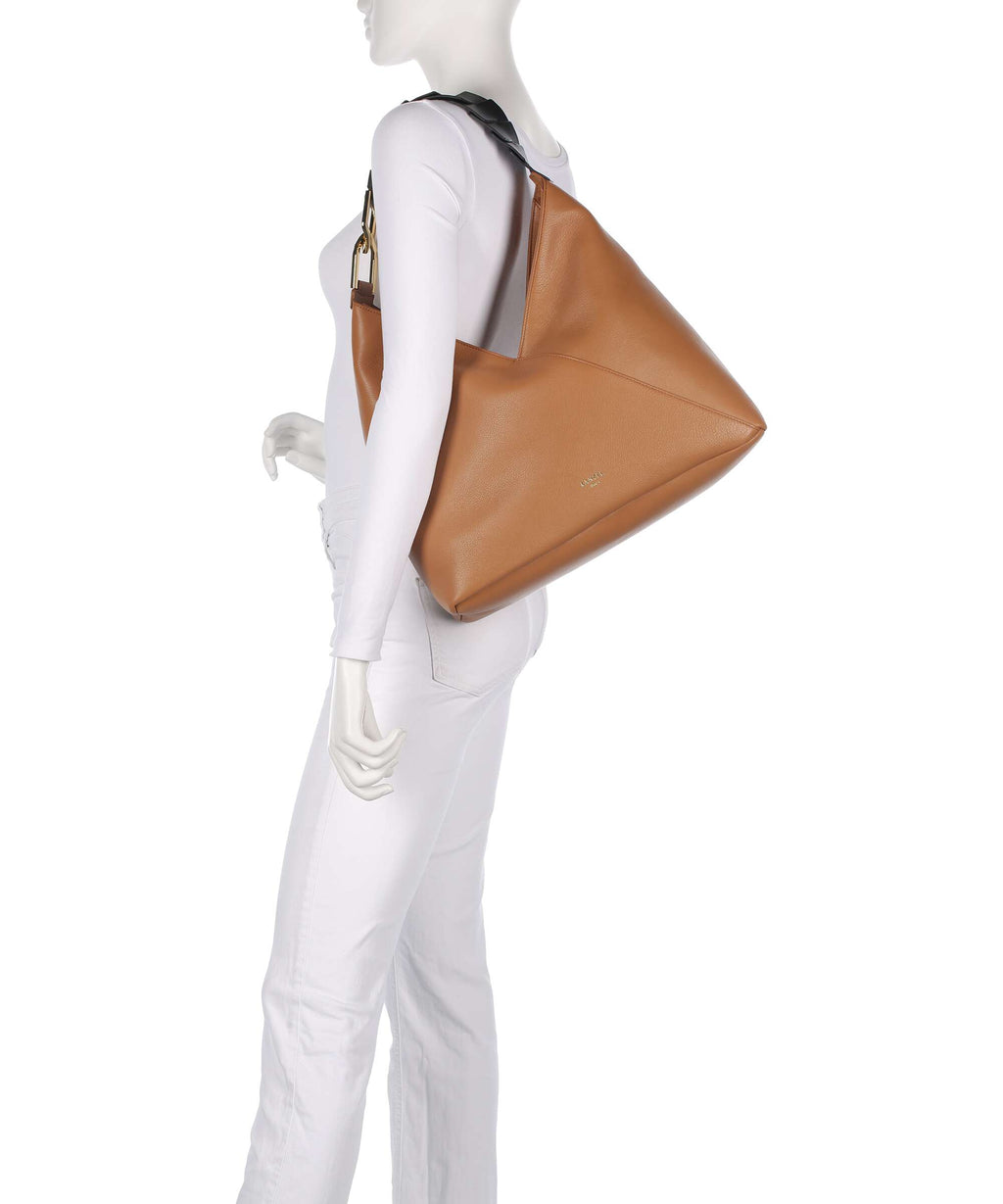 Lancel Pagode L Hobo bag camel/black