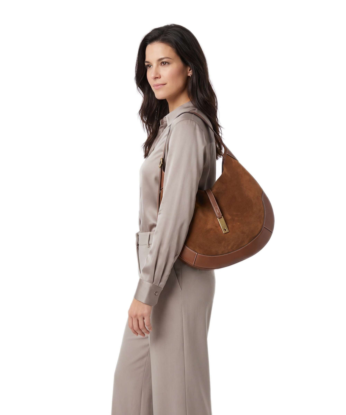 Polo Ralph Lauren ID Collection Large Hobo bag cinnamon/cuoio