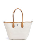 Polo Ralph Lauren Bellport Medium Tote bag natural/navy