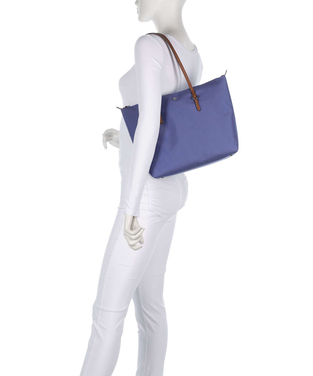 Lauren Ralph Lauren Keaton 26 Tote bag blue lapis/lauren tan