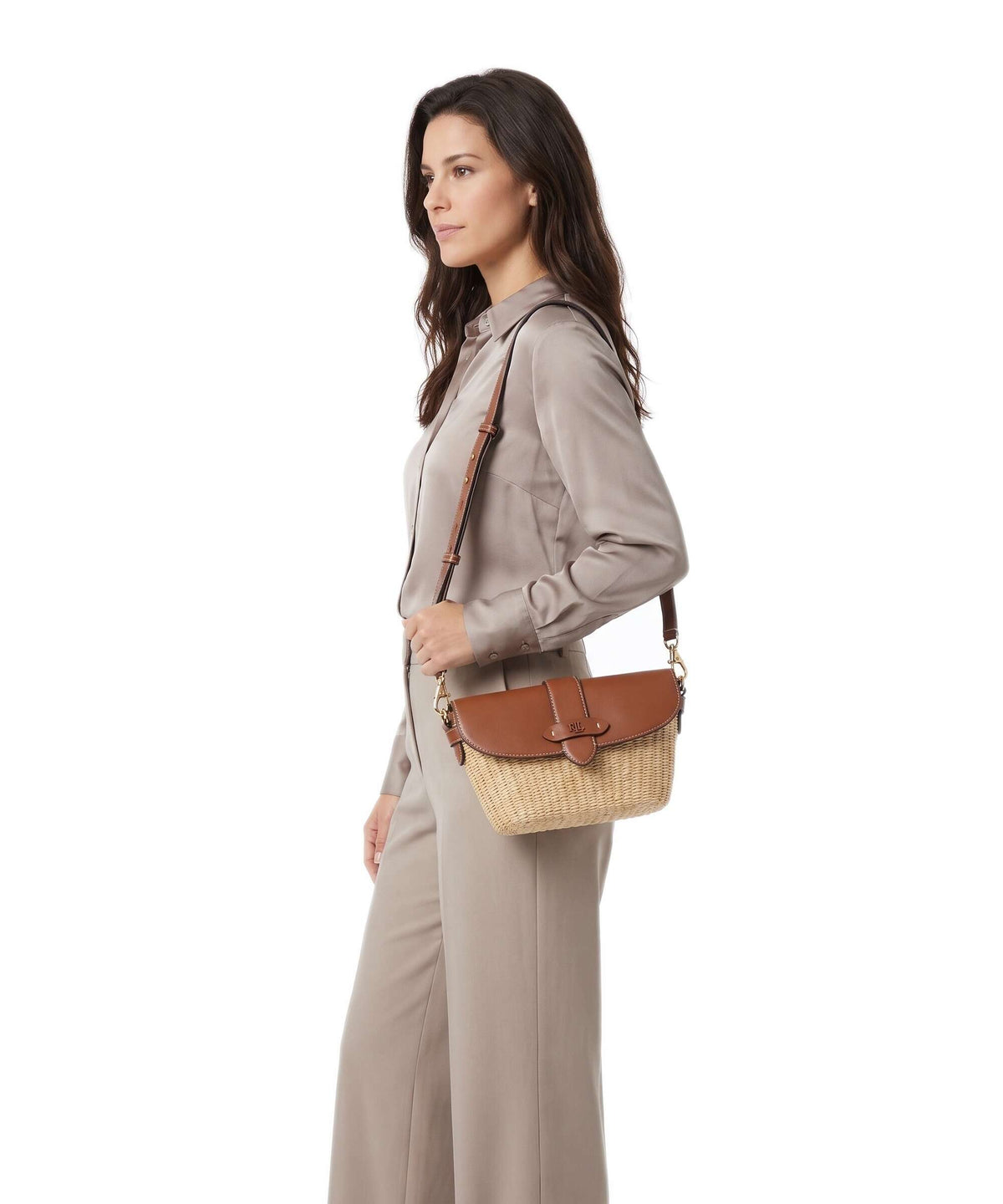 Lauren Ralph Lauren Lynden Small Shoulder bag natural/lauren tan