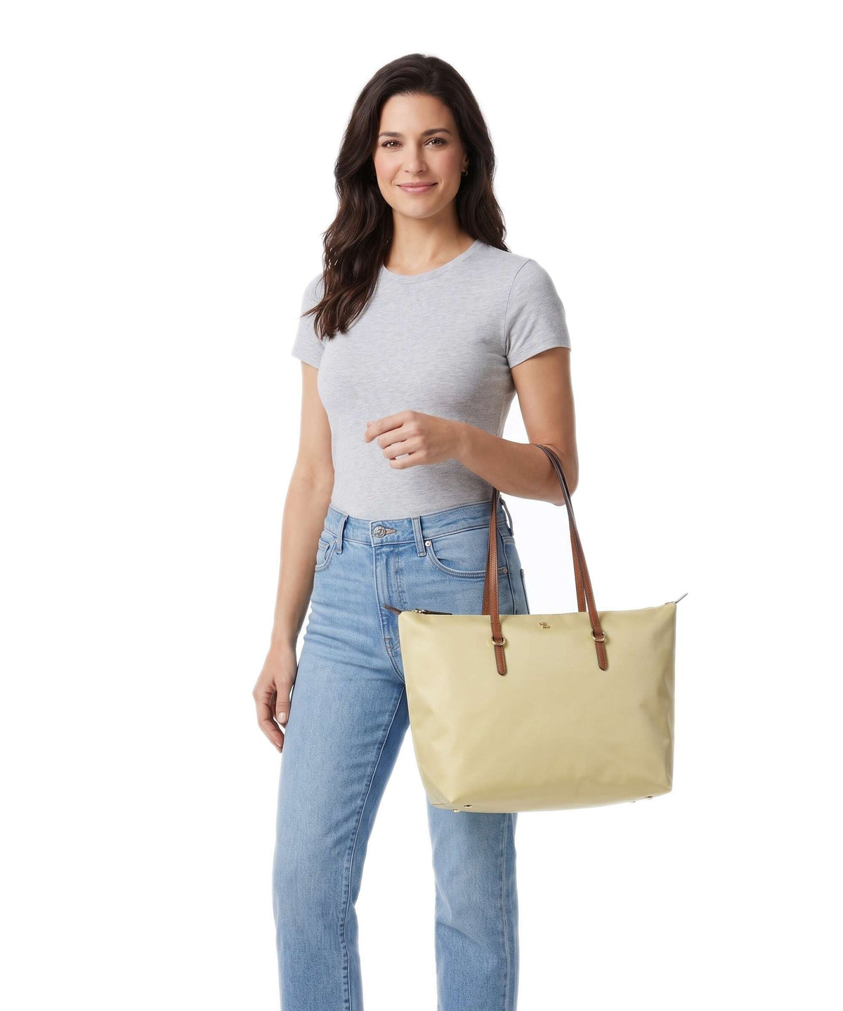 Lauren Ralph Lauren Keaton 26 Tote bag lemon sorbet/lauren tan