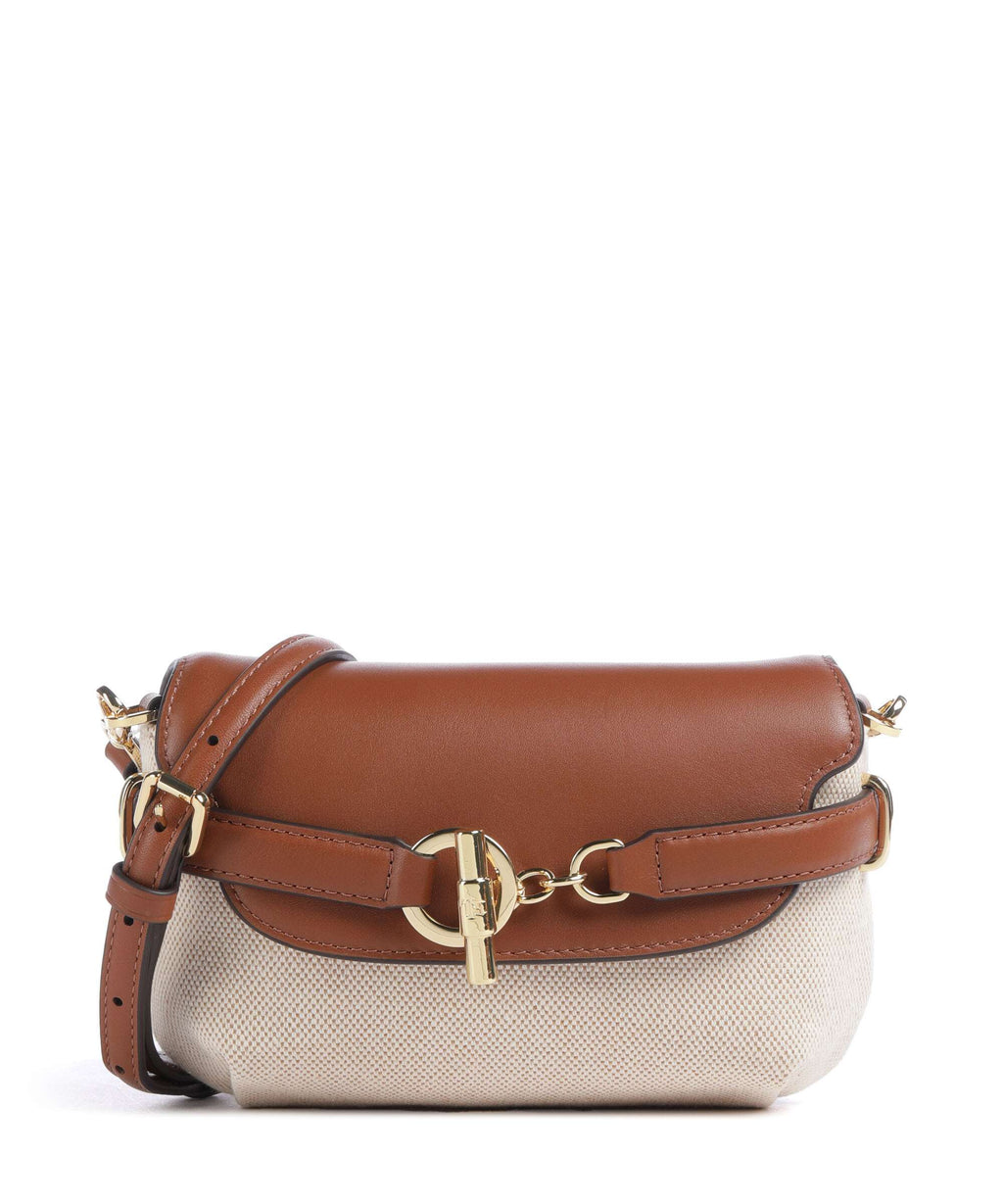 Lauren Ralph Lauren Blaike Small Crossbody bag natural/buff canvas/lauren tan