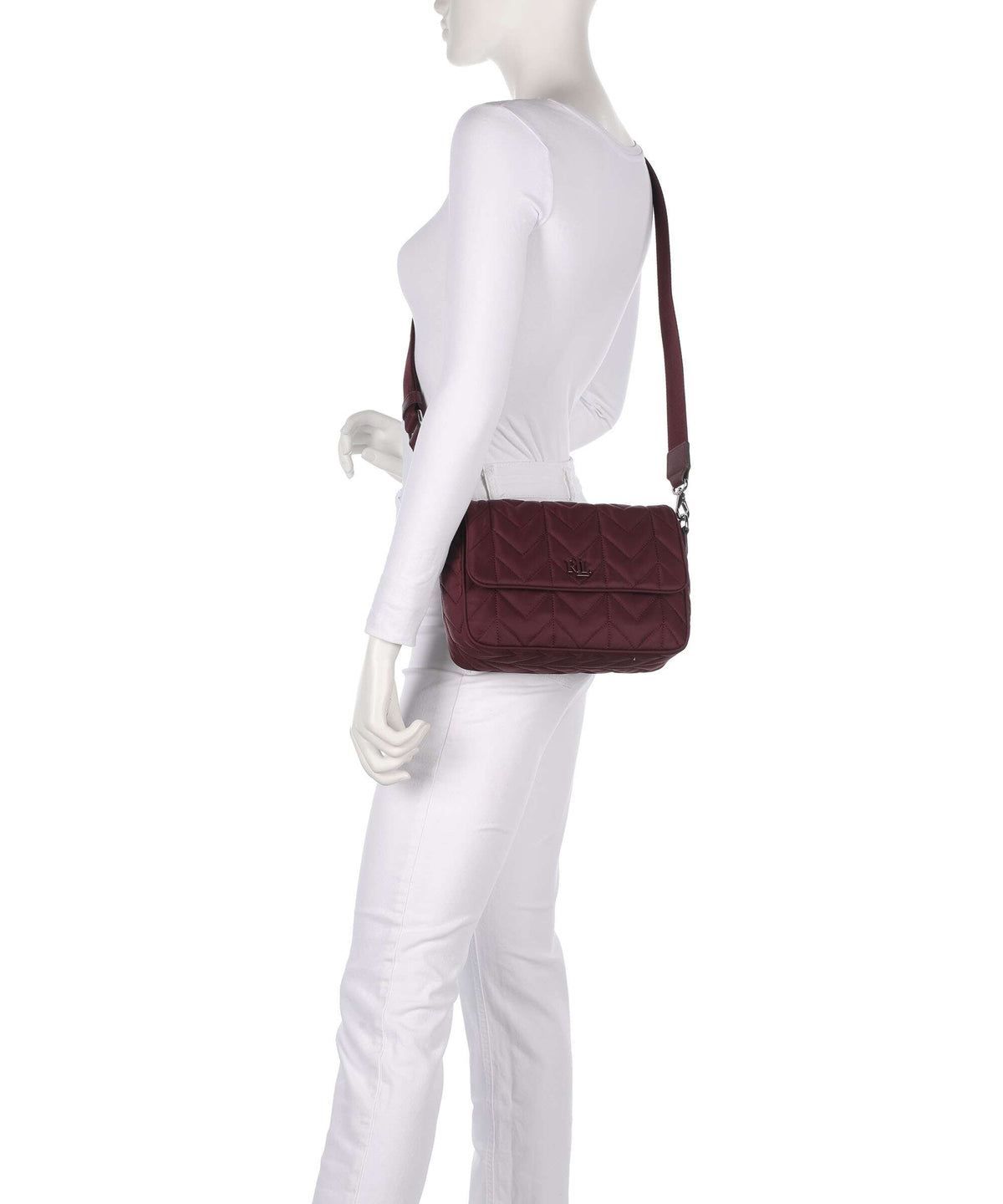 Lauren Ralph Lauren Stevie Medium Crossbody bag dark garnet