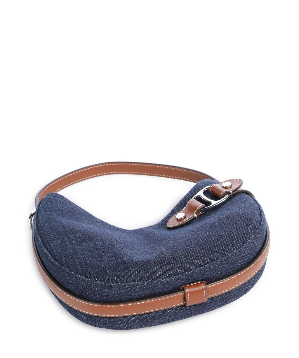 Lauren Ralph Lauren Tasha Small Crossbody bag rinse wash denim/auren tan
