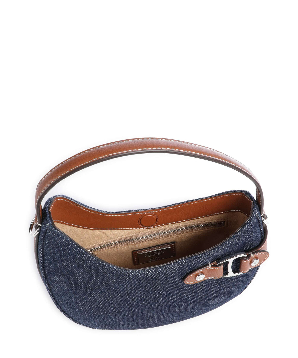 Lauren Ralph Lauren Tasha Small Crossbody bag rinse wash denim/auren tan