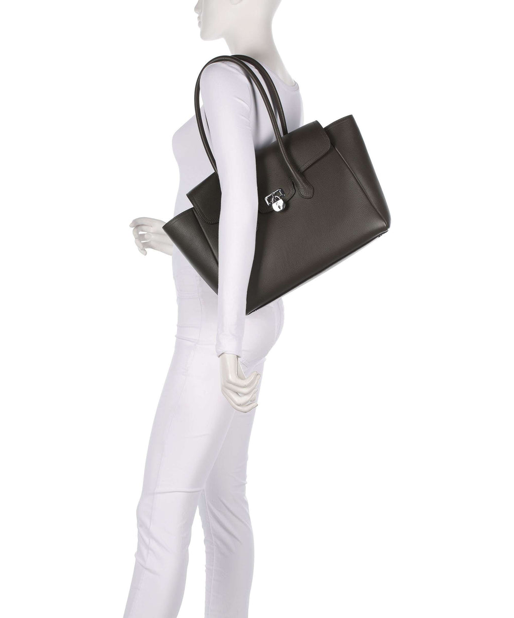 Lauren Ralph Lauren Tanner Large Tote bag dark olive