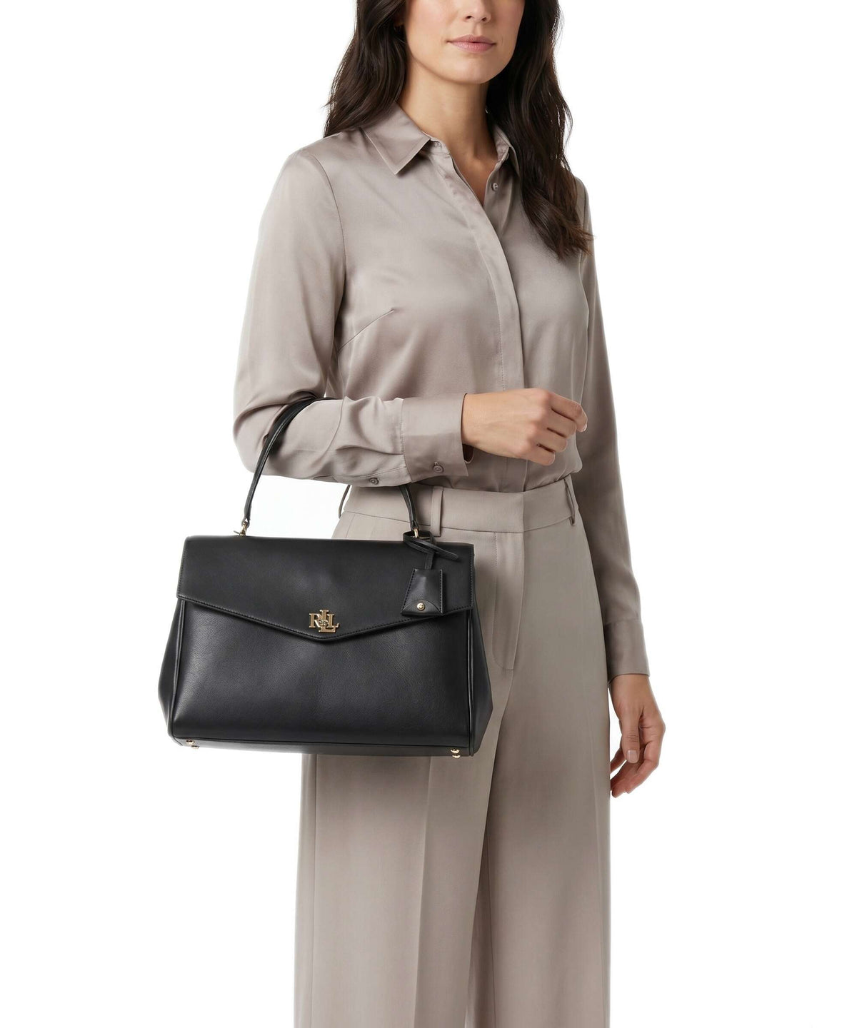 Lauren Ralph Lauren Farrah Medium Handbag black