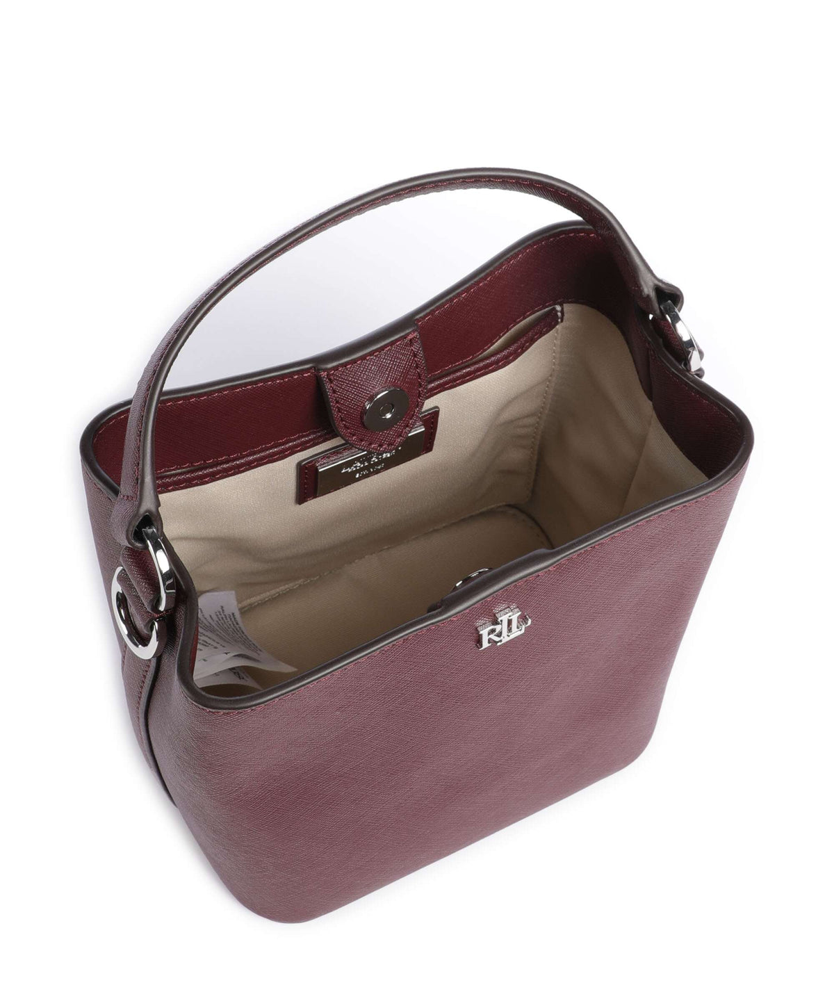 Lauren Ralph Lauren Reese Small Bucket bag dark garnet
