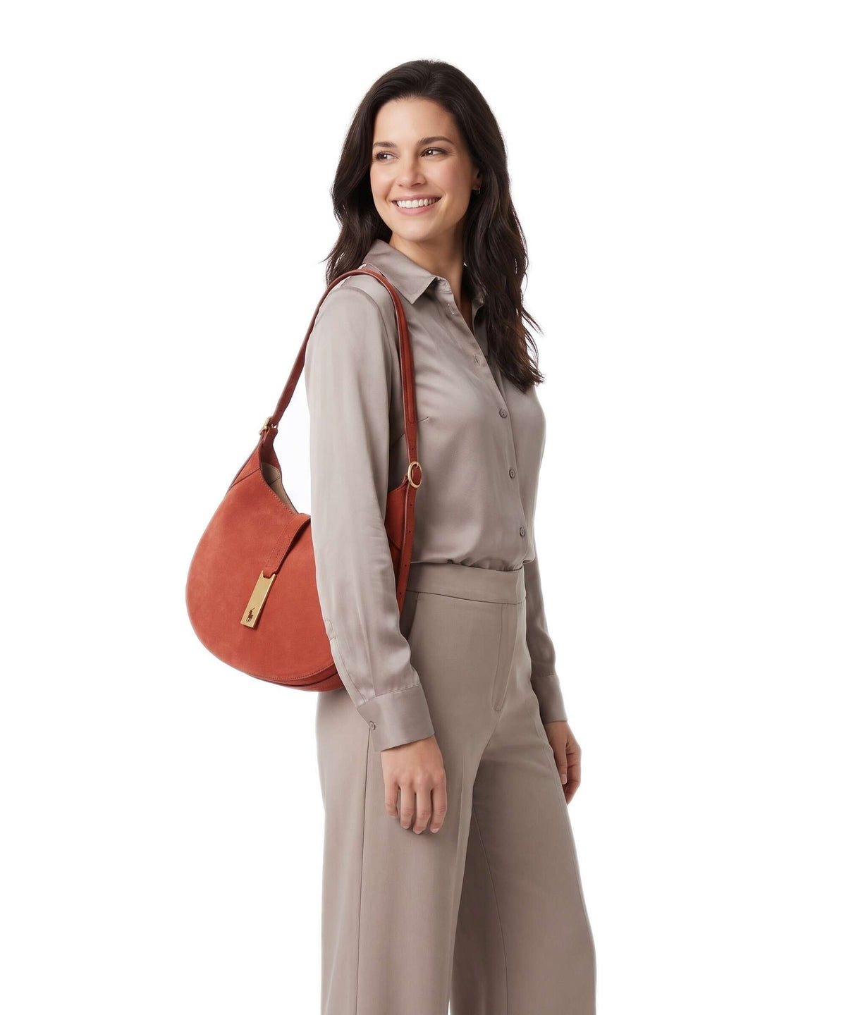 Polo Ralph Lauren ID Collection Small Shoulder bag auburn