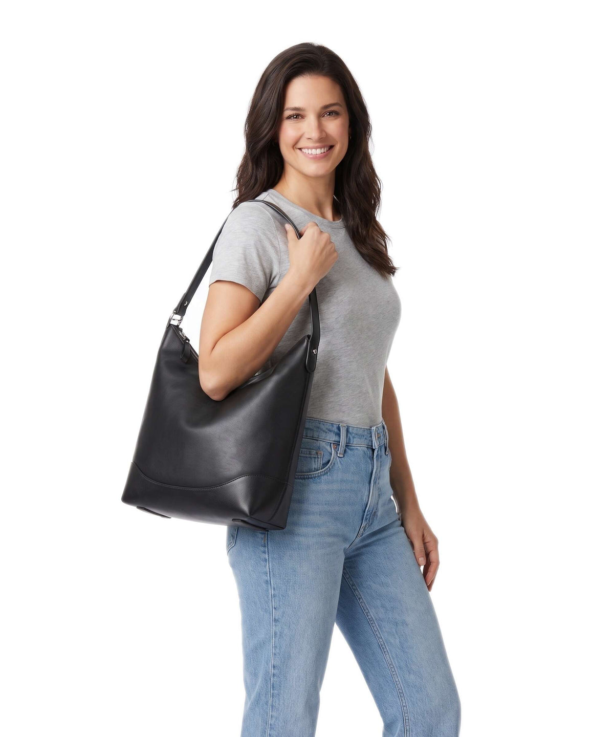 Lauren Ralph Lauren Tasha Large Hobo bag black