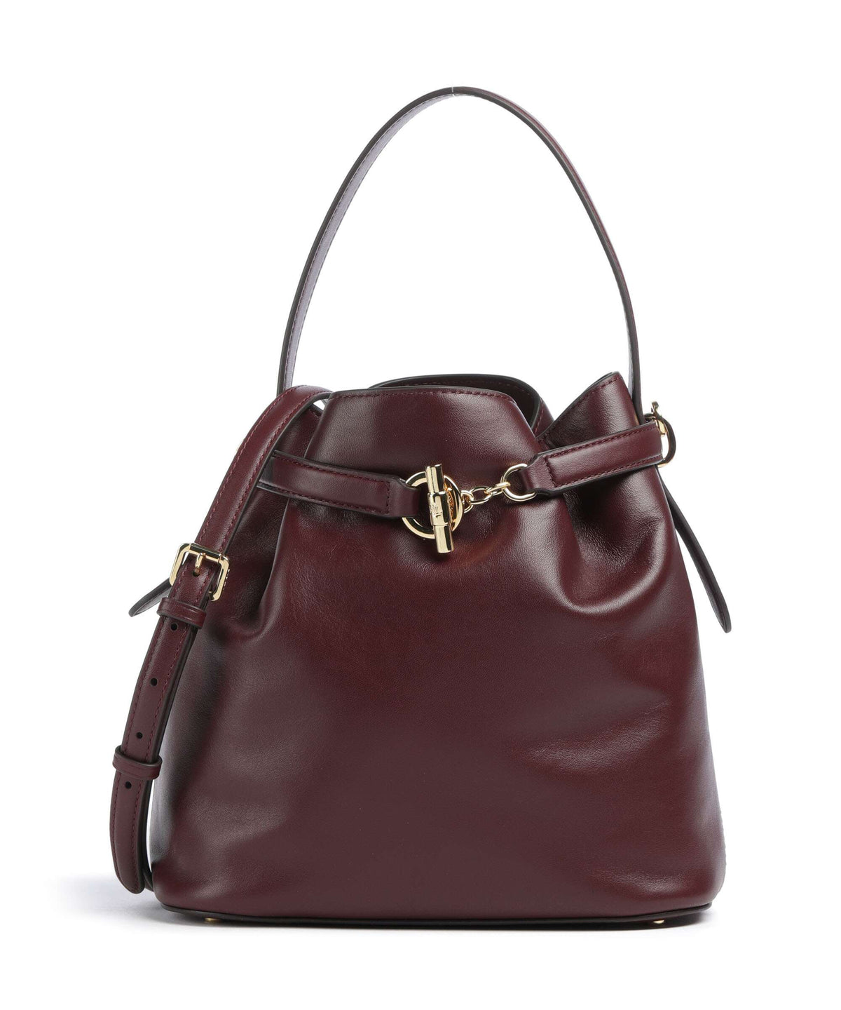 Lauren Ralph Lauren Blaike Medium Bucket bag dark garnet