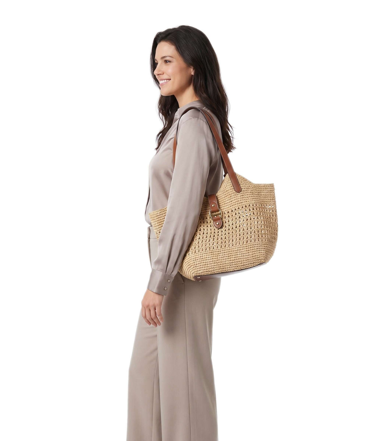 Lauren Ralph Lauren Tasha Large Tote bag natural/lauren tan