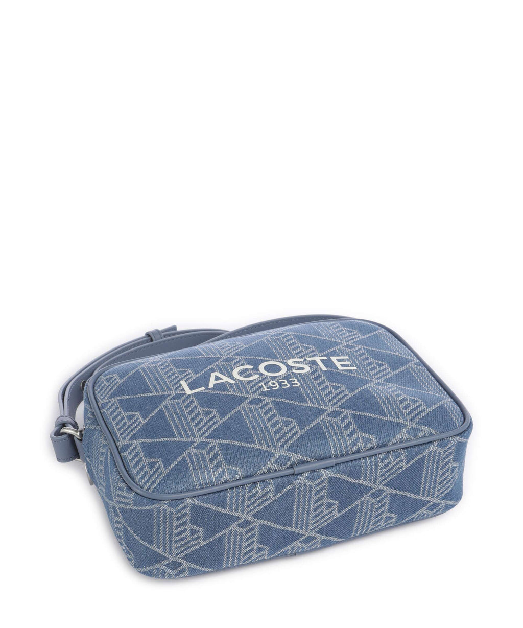 Lacoste Heritage Jacquard Crossbody bag denim