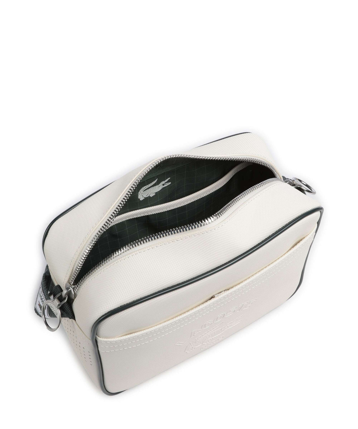 Lacoste Club 1930 Crossbody bag farine sinople