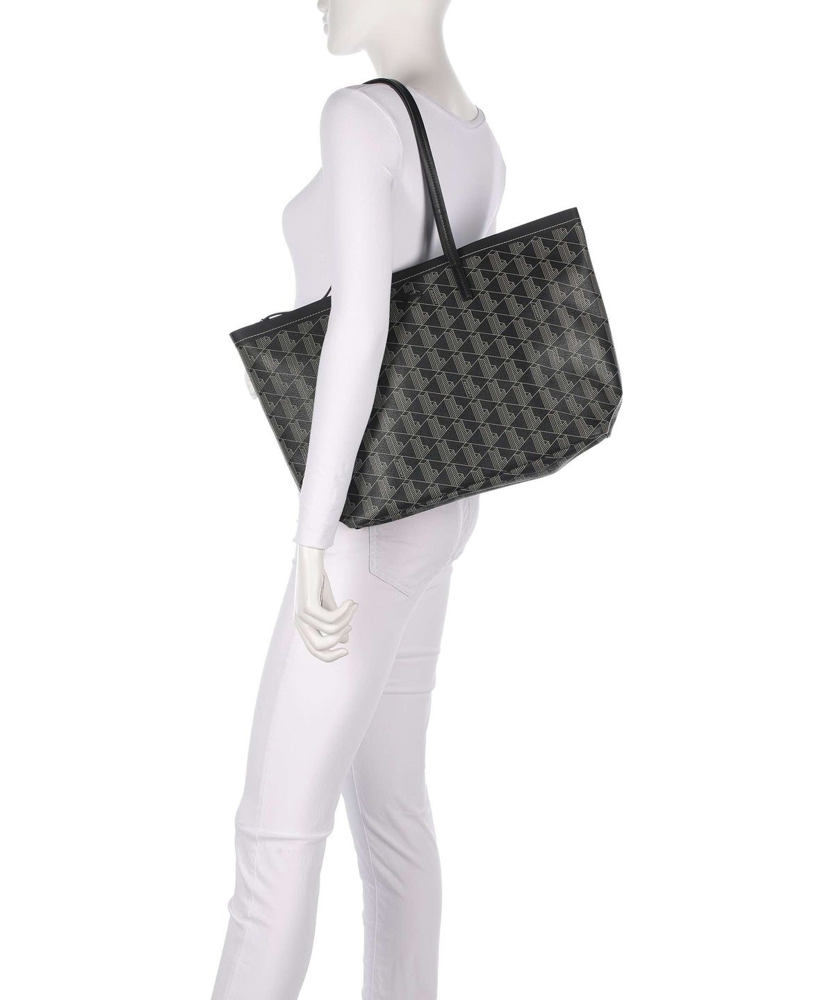 Lacoste Zely Tote bag mono noir/beige