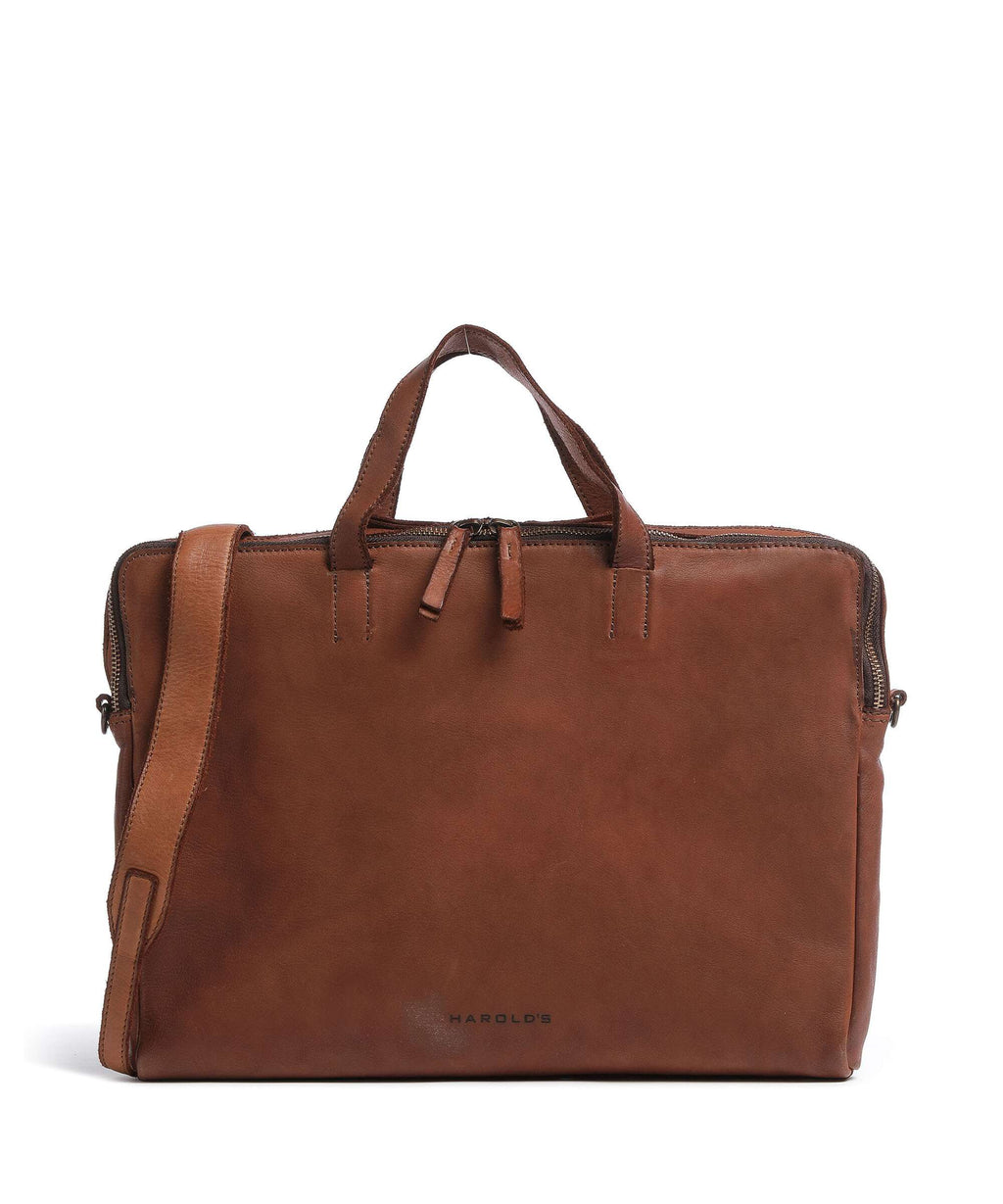 Harold's Submarine Briefcase cognac