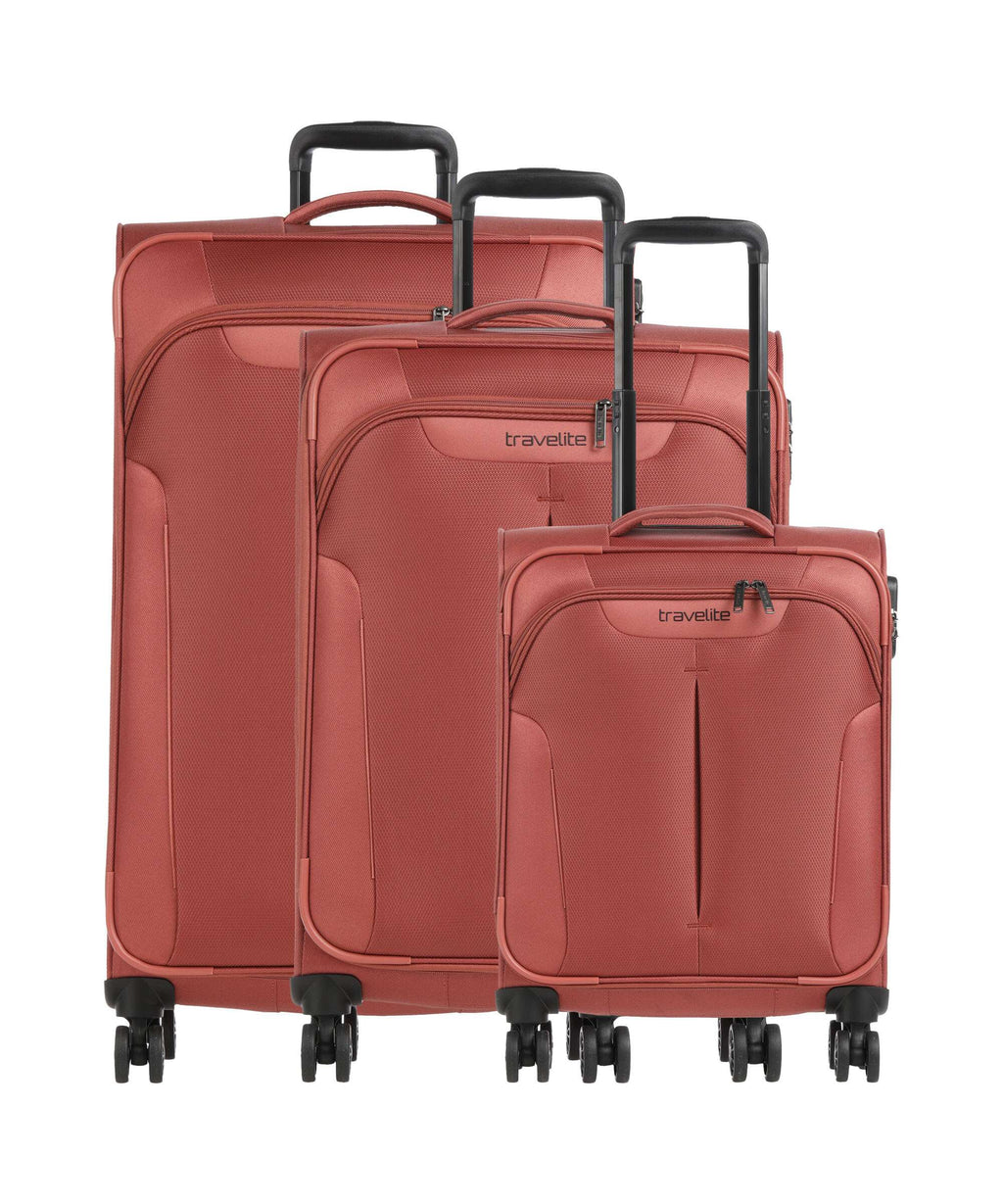 Travelite Croatia Suitcase set (4 wheels) koralle