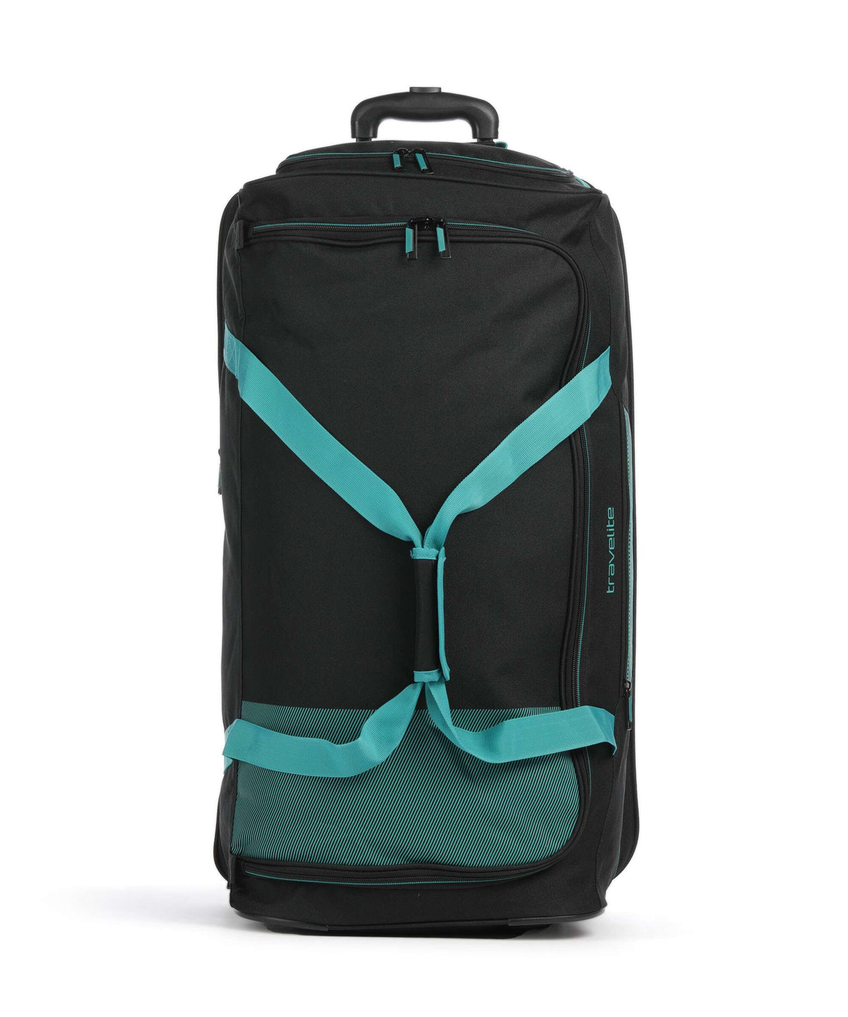 Travelite Basics Travel bag with wheels schwarz/petrol