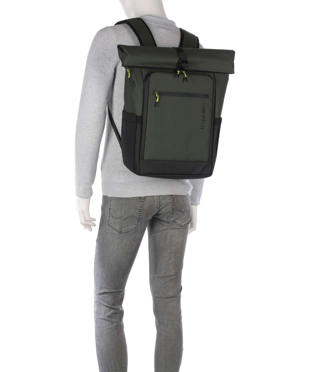 Travelite Briize M Rolltop backpack khaki