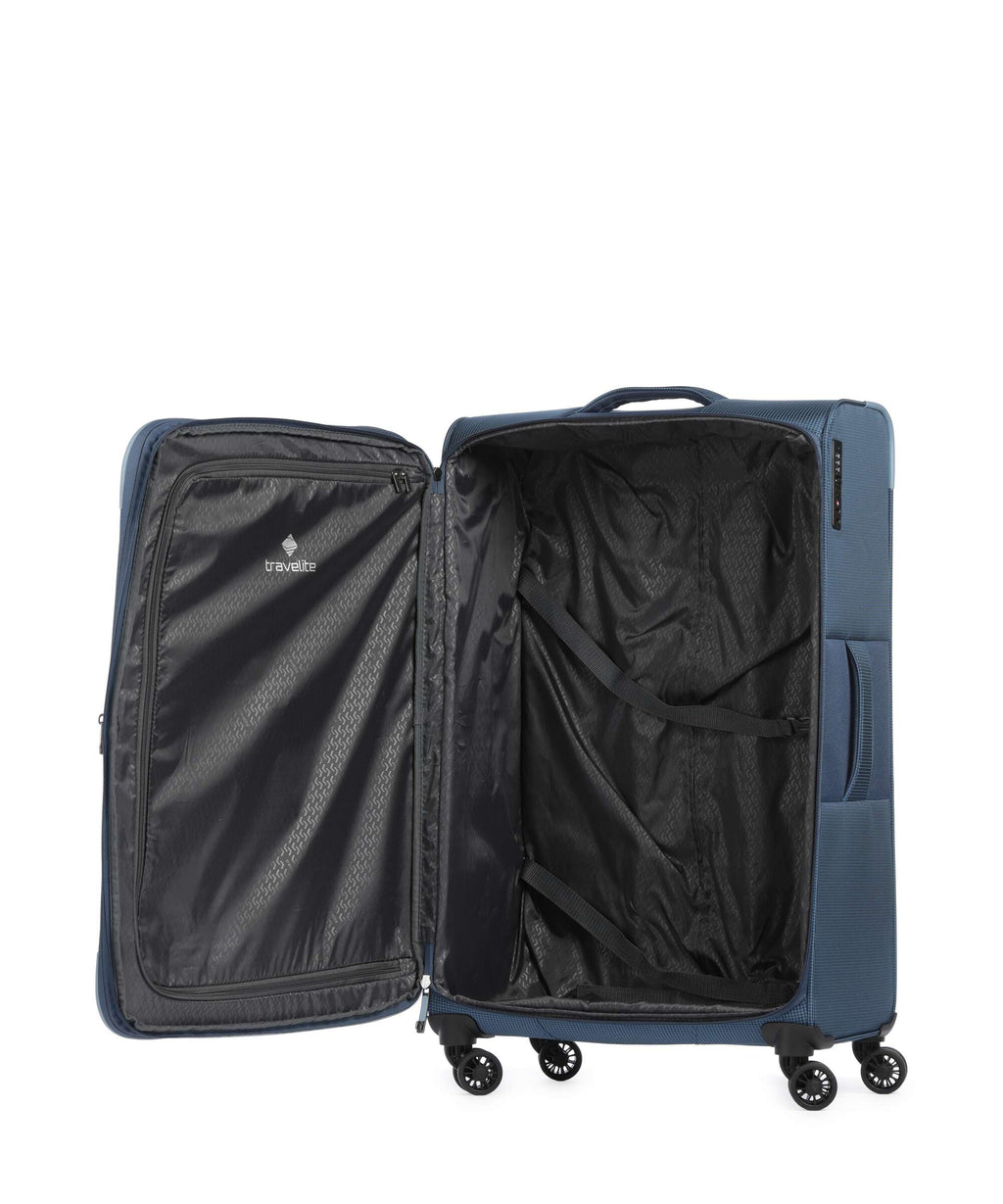 Travelite Corsiica Suitcase set (4 wheels) blue